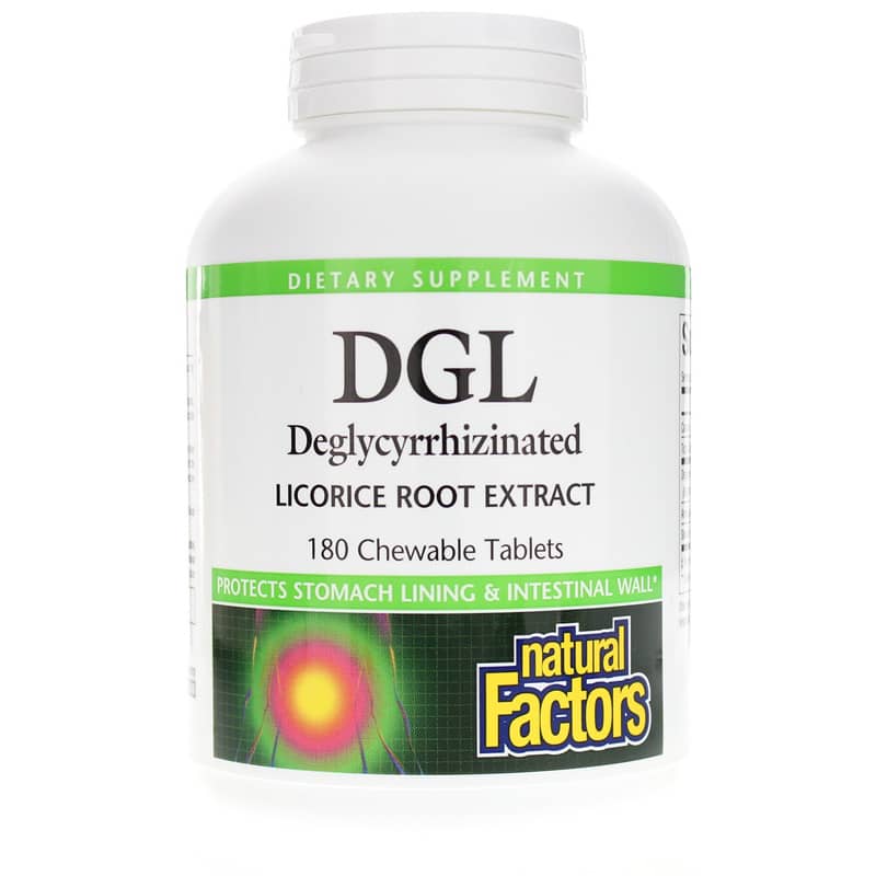 DGL Deglycyrrhizinated Licorice Root Extract Chewable 180 Chewable Tablets