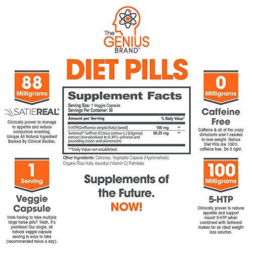 Genius Diet Pills 50 Veggie Caps