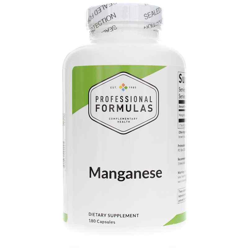 Professional Formulas Manganese Caps 180.0 Capsules