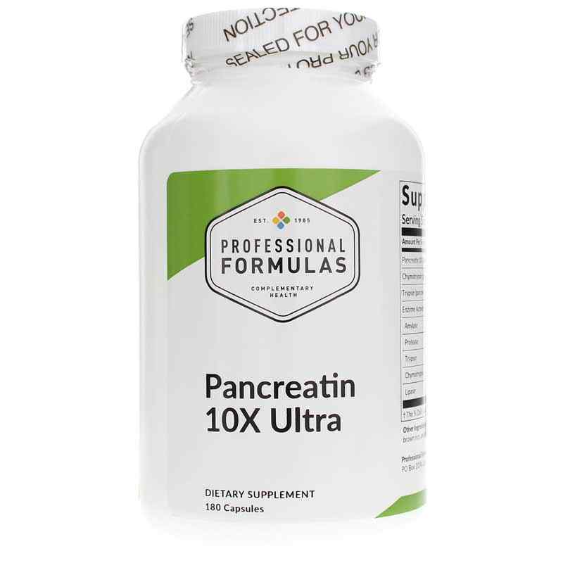 Professional Formulas Pancreatin 10X Ultra 180 Capsules