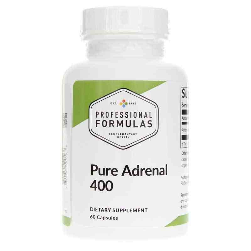 Professional Formulas Pure Adrenal 400 Glandular Capsules 60 Capsules