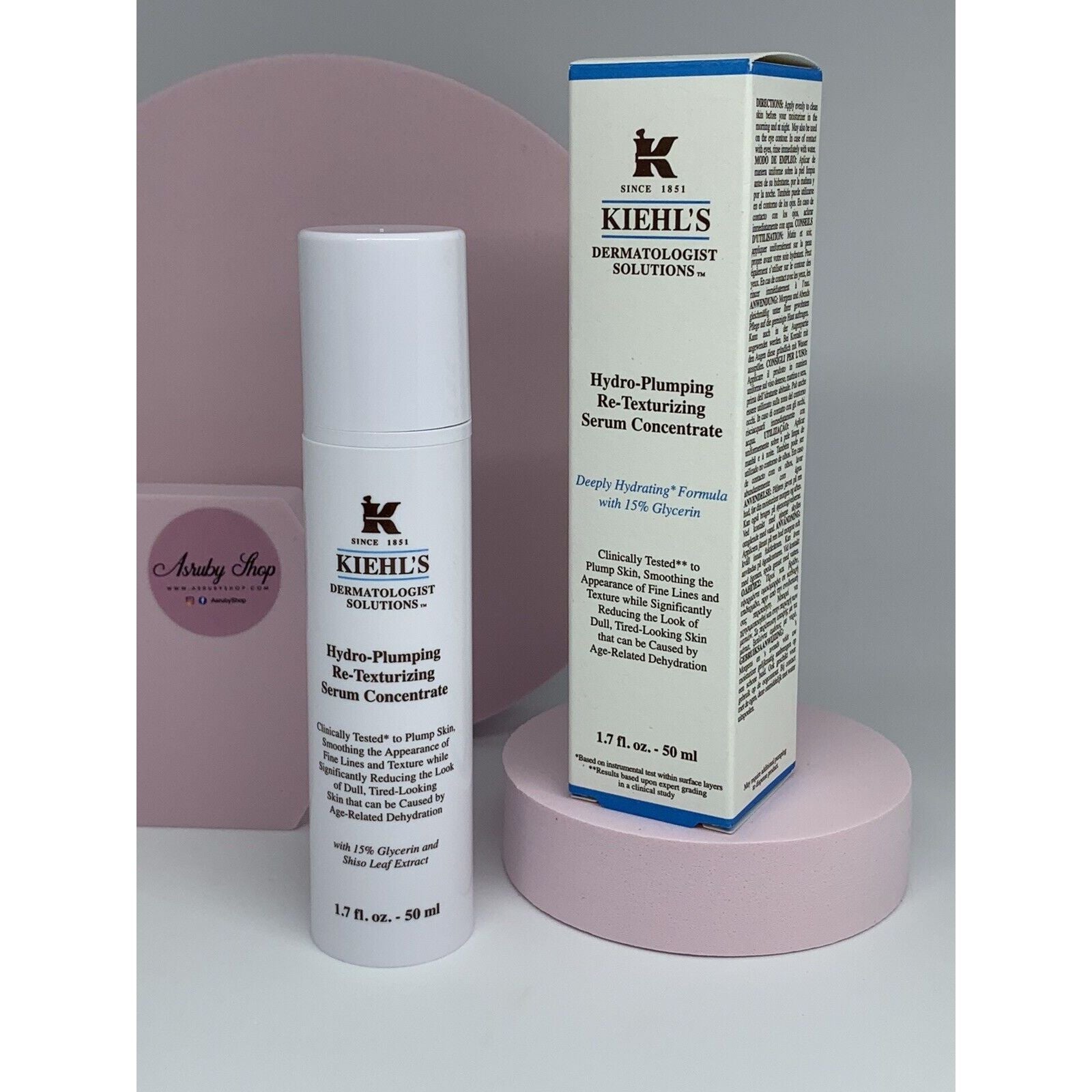 Kiehl's Hydro-Plumping Re-Texturing Serum Concentrate 1.7oz / 50 ml